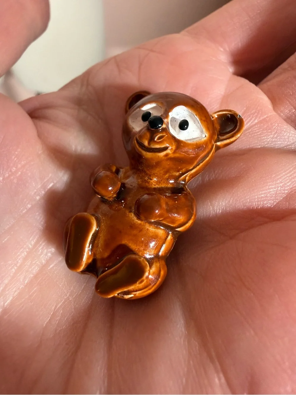 Vintage Gerry Brown teddy Bear Metal brooch Cottagecore Girlhoodcore